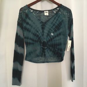 Custom cropped tie dye